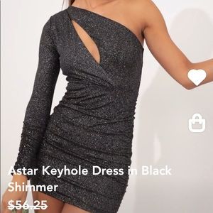 Lucy in the sky black sparky dress size large